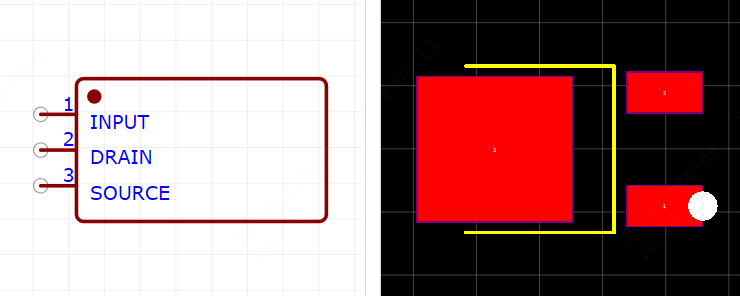 VND14NV04-E引脚图和PCB焊盘图