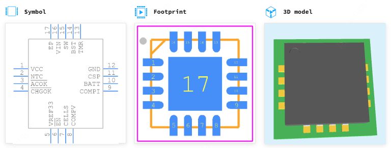 MP26123DR-LF-Z引脚图和PCB焊盘图