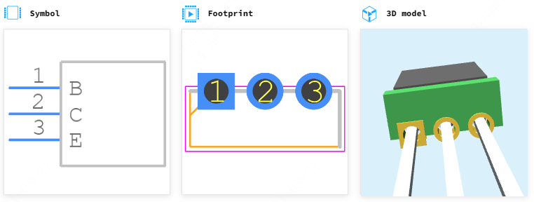 BD682引脚图和PCB焊盘图