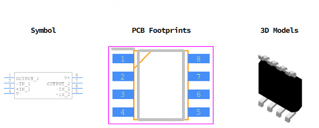 AD706ARZ引脚图和PCB焊盘图