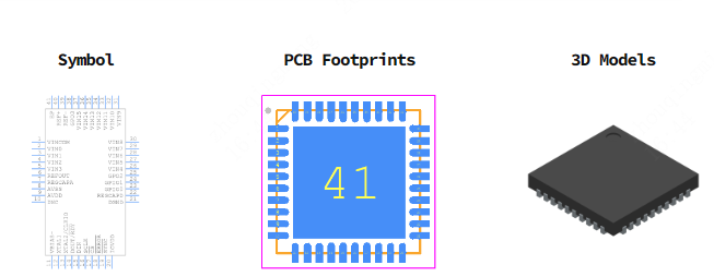 AD4115引脚图和PCB焊盘图