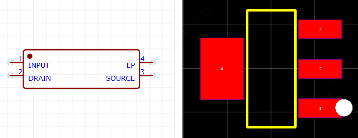 VNN1NV04PTR-E引脚图和PCB焊盘图