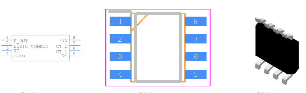 AD654JRZ-REEL7引脚图和PCB焊盘图
