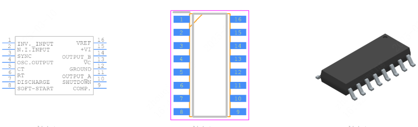 SG2525AP013TR引脚图和PCB焊盘图
