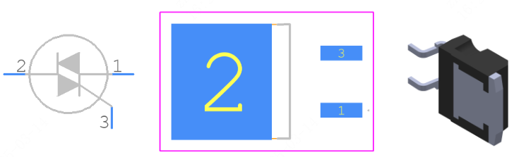 T1610-800G-TR引脚图和PCB焊盘图