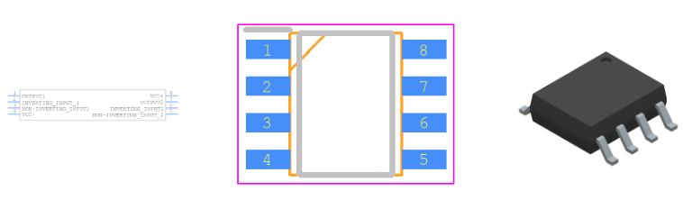 TS372IDT引脚图和PCB焊盘图