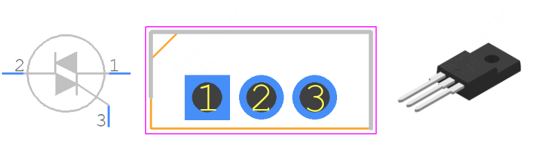 T1235T-8FP引脚图和PCB焊盘图